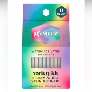 New Gemz Want It All Variety Kit Shampoos & Conditioners Color Safe 11 Count